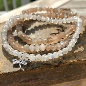 🌙🌈 Set of Moonstone Bracelets 🌙🌈